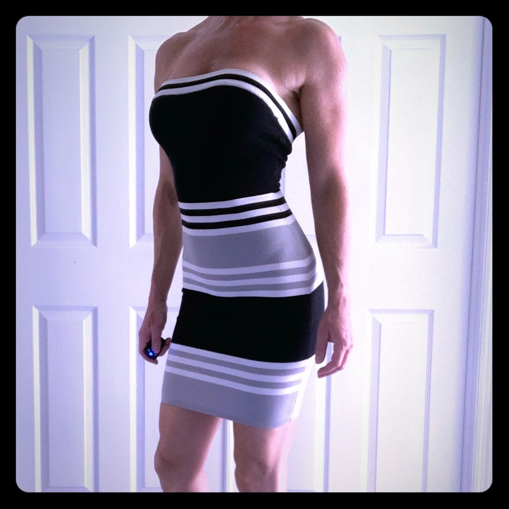 Bcbg strapless dress